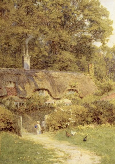 Cottage at Farringford, Isle of Wight by Helen Allingham